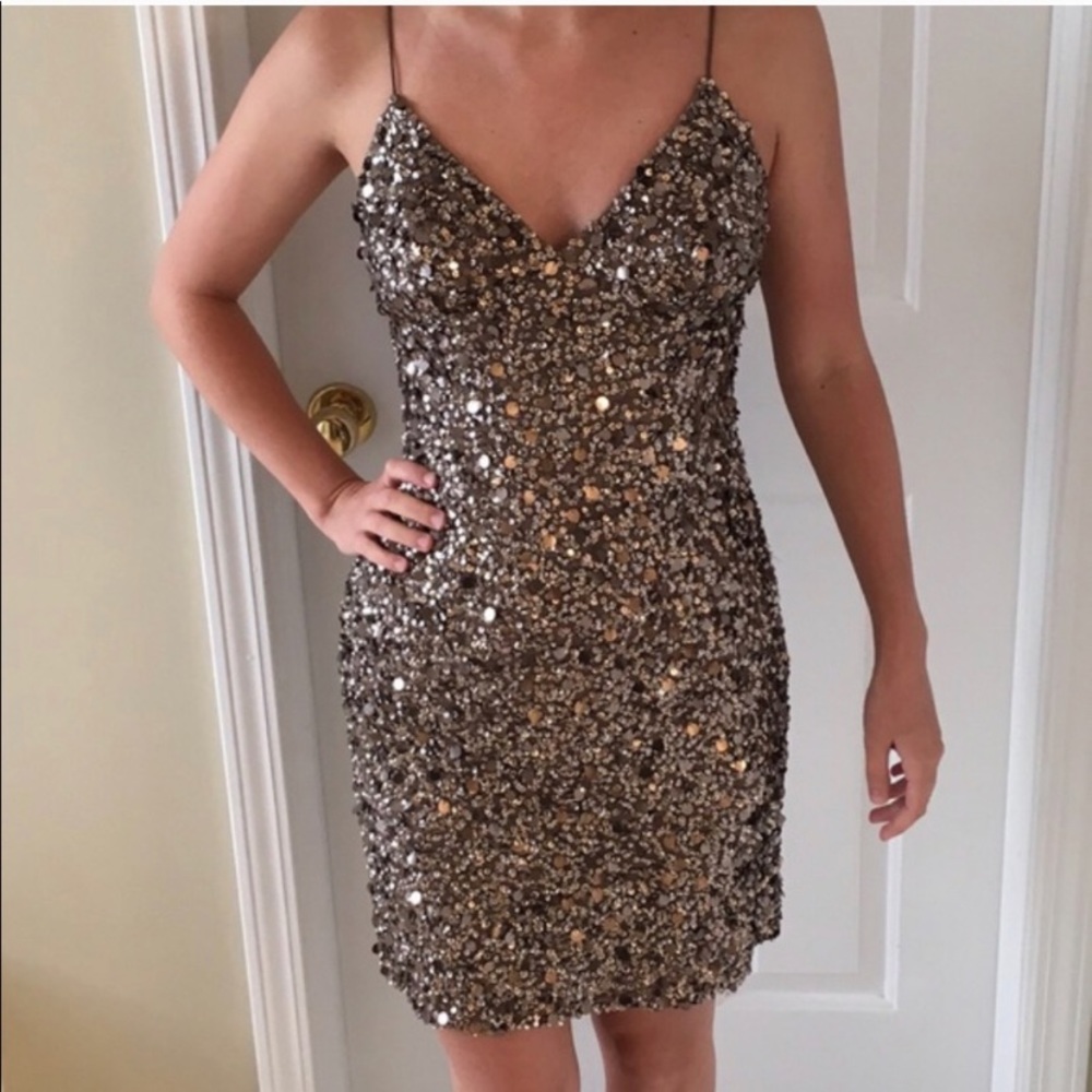 Adrianna Papell sequins cocktail dress - Picture 1 of 12